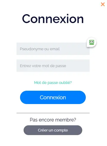 Connexion des membres du CrownPlay Casino
