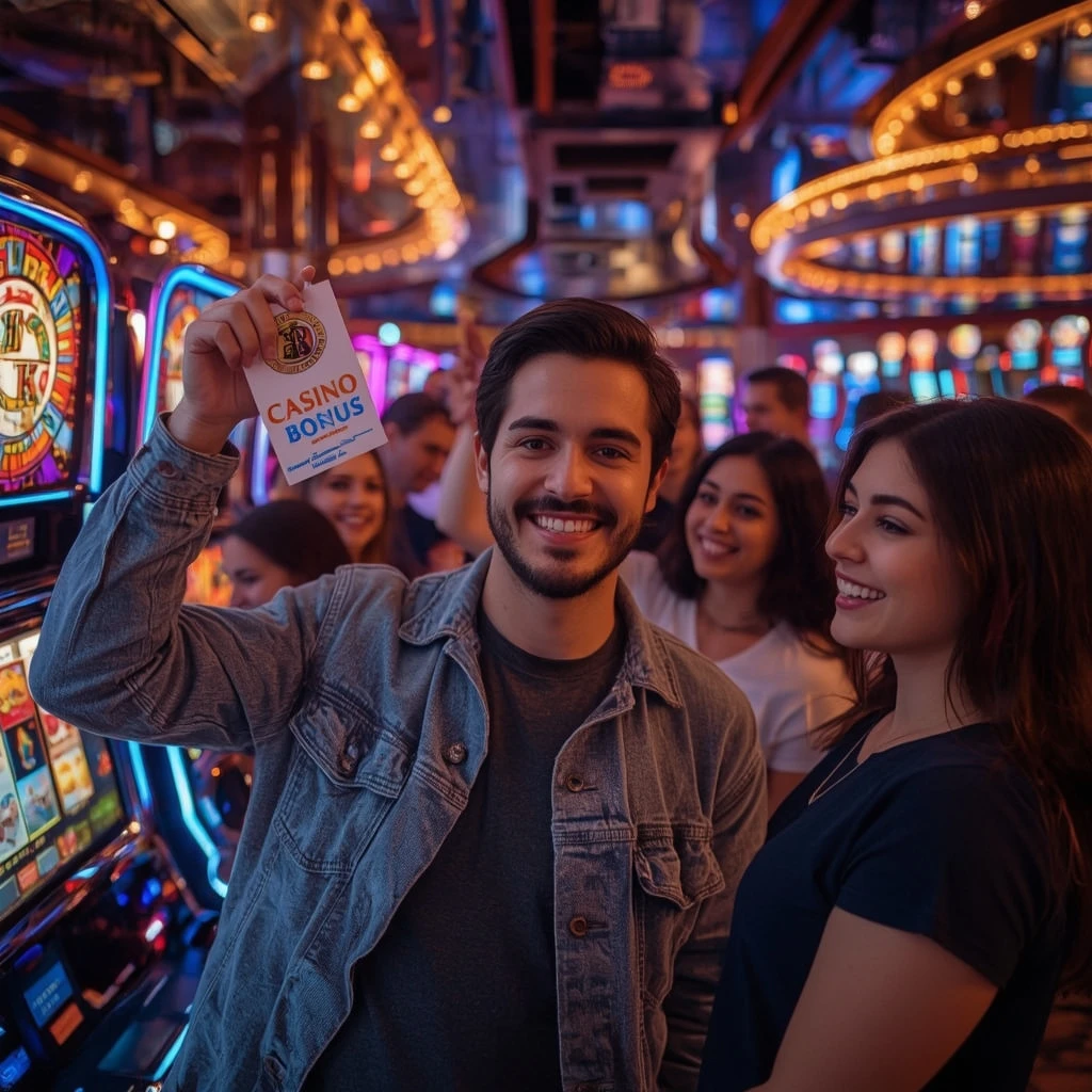 a person with a casino bonus CROWNPLAY CASINO