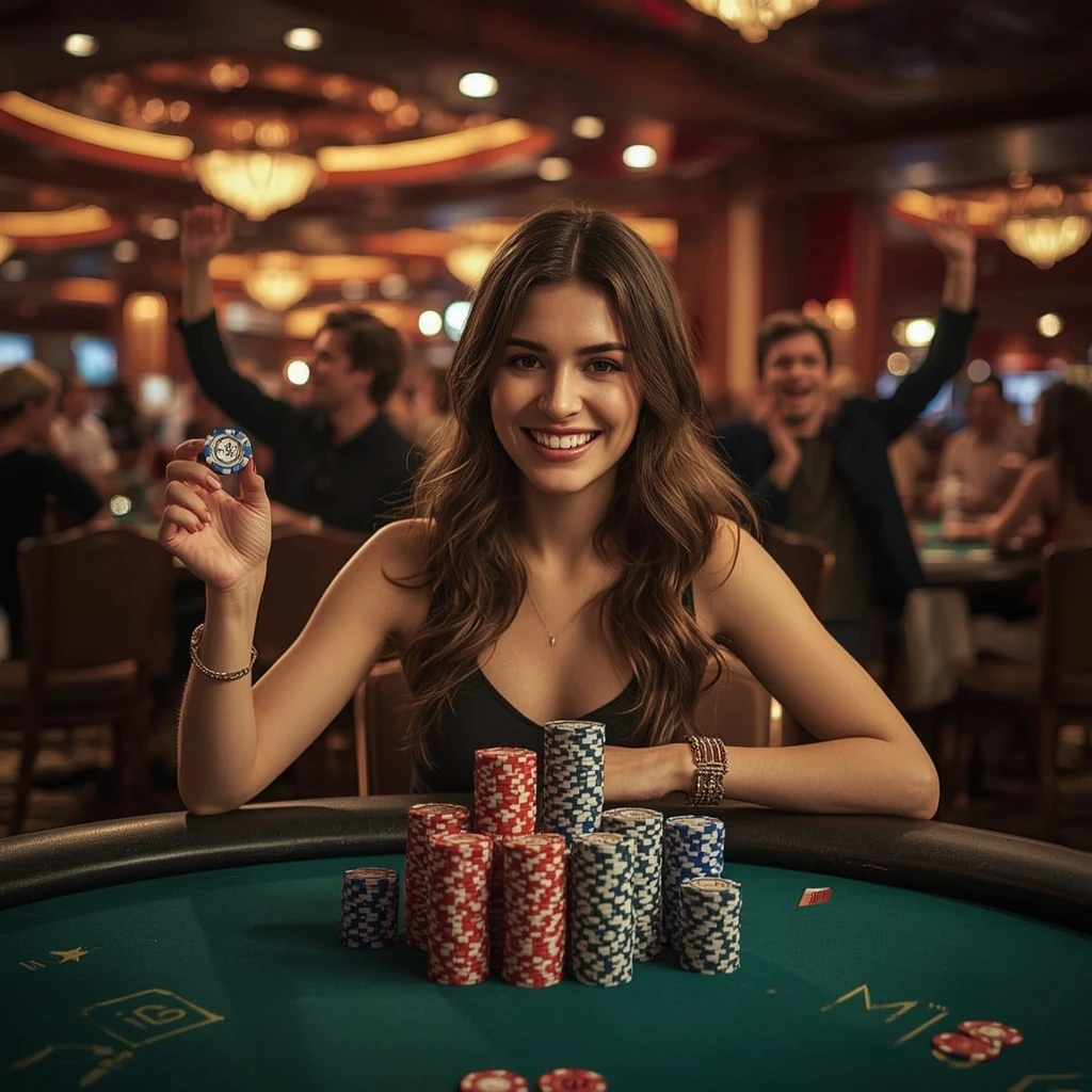 bonus dans les mains d'un homme au casino CrownPlay Casino